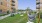 hammocks on courtyard lawn